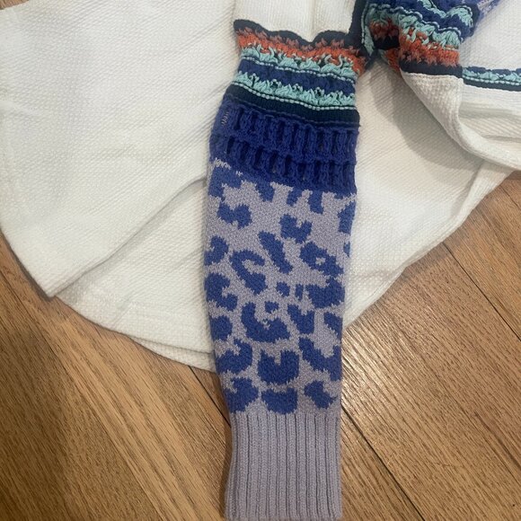 077 Free People Switch It Up Thermal Top Stretchy Knit Color Ivory NWOT Size XS - Picture 4 of 4